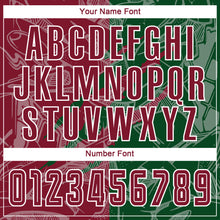 Load image into Gallery viewer, Custom Graffiti Pattern Crimson-Green Scratch Sublimation Soccer Uniform Jersey
