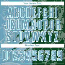 Load image into Gallery viewer, Custom Graffiti Pattern Shadow Blue-Green Scratch Sublimation Soccer Uniform Jersey
