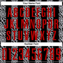 Load image into Gallery viewer, Custom Black Red-Gray Abstract Shape Sublimation Soccer Uniform Jersey
