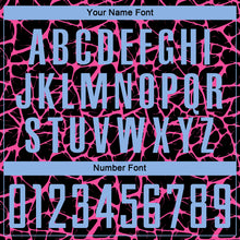 Load image into Gallery viewer, Custom Black Light Blue-Pink Abstract Network Splash Sublimation Soccer Uniform Jersey
