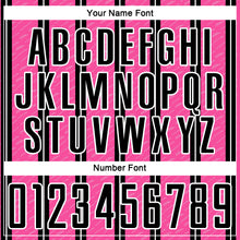 Load image into Gallery viewer, Custom Black Pink-White Line Sublimation Soccer Uniform Jersey

