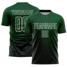 Load image into Gallery viewer, Custom Green Black-White Abstract Fragment Art Sublimation Soccer Uniform Jersey
