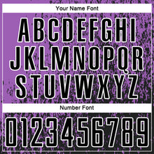 Load image into Gallery viewer, Custom Medium Purple Black-White Abstract Fragment Art Sublimation Soccer Uniform Jersey
