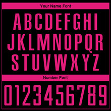 Load image into Gallery viewer, Custom Black Hot Pink Sublimation Soccer Uniform Jersey
