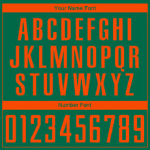 Load image into Gallery viewer, Custom Kelly Green Orange Sublimation Soccer Uniform Jersey
