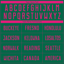 Load image into Gallery viewer, Custom Kelly Green Hot Pink Sublimation Soccer Uniform Jersey
