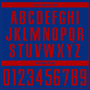 Custom Royal Red Sublimation Soccer Uniform Jersey