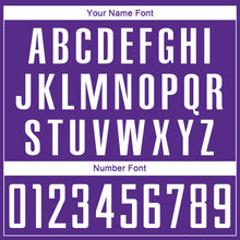 Load image into Gallery viewer, Custom Purple White Sublimation Soccer Uniform Jersey
