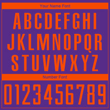 Load image into Gallery viewer, Custom Purple Orange Sublimation Soccer Uniform Jersey
