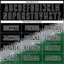 Load image into Gallery viewer, Custom Black Gray-Green Gradient Geometric Shape Sublimation Soccer Uniform Jersey
