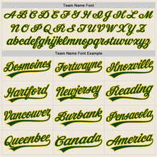 Load image into Gallery viewer, Custom Cream Green-Yellow Two-Button Unisex Softball Jersey
