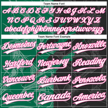 Load image into Gallery viewer, Custom Graffiti Pattern Black Kelly Green-Pink 3D Two-Button Unisex Softball Jersey
