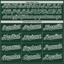 Load image into Gallery viewer, Custom Green White Pinstripe White Two-Button Unisex Softball Jersey
