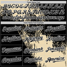 Load image into Gallery viewer, Custom Cream Black-White 3D Pattern Abstract Brush Stroke Two-Button Unisex Softball Jersey
