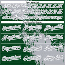 Load image into Gallery viewer, Custom Gray Green-White 3D Pattern Abstract Brush Stroke Two-Button Unisex Softball Jersey
