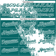 Load image into Gallery viewer, Custom White Teal 3D Pattern Abstract Brush Stroke Two-Button Unisex Softball Jersey
