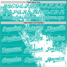 Load image into Gallery viewer, Custom White Aqua 3D Pattern Abstract Brush Stroke Two-Button Unisex Softball Jersey
