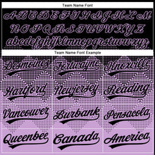 Load image into Gallery viewer, Custom Black Light Purple 3D Gradient Square Shape Two-Button Unisex Softball Jersey
