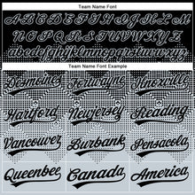 Load image into Gallery viewer, Custom Black Silver 3D Gradient Square Shape Two-Button Unisex Softball Jersey
