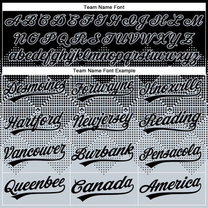 Custom Black Silver 3D Gradient Square Shape Two-Button Unisex Softball Jersey