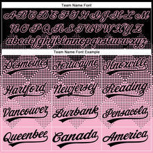Load image into Gallery viewer, Custom Black Light Pink 3D Gradient Square Shape Two-Button Unisex Softball Jersey
