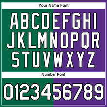 Load image into Gallery viewer, Custom Purple Kelly Green-Black Split Fashion Performance T-Shirt
