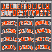 Load image into Gallery viewer, Custom Steel Gray Orange-White Authentic Basketball Jersey
