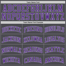 Load image into Gallery viewer, Custom Steel Gray Purple-Gray Authentic Basketball Jersey
