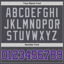 Load image into Gallery viewer, Custom Steel Gray Purple-Gray Authentic Basketball Jersey
