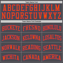 Load image into Gallery viewer, Custom Steel Gray Purple-Orange Authentic Basketball Jersey
