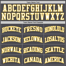 Load image into Gallery viewer, Custom Steel Gray White-Gold Authentic Basketball Jersey
