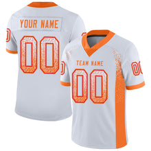 Load image into Gallery viewer, Custom White Orange-Red Drift Fashion Football Jersey
