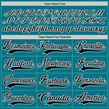 Load image into Gallery viewer, Custom Teal Black-White Hockey Jersey
