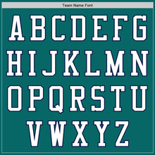 Load image into Gallery viewer, Custom Teal White-Navy Authentic Baseball Jersey

