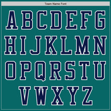 Load image into Gallery viewer, Custom Teal Navy-White Authentic Baseball Jersey
