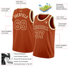 Load image into Gallery viewer, Custom Texas Orange Cream Authentic Basketball Jersey

