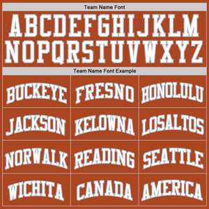 Custom Texas Orange White-Gray Authentic Basketball Jersey