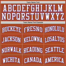 Load image into Gallery viewer, Custom Texas Orange White-Purple Authentic Basketball Jersey
