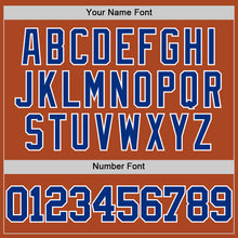 Load image into Gallery viewer, Custom Texas Orange Royal-White Authentic Basketball Jersey
