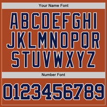 Load image into Gallery viewer, Custom Texas Orange Navy-White Authentic Basketball Jersey
