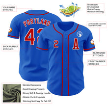 Load image into Gallery viewer, Custom Thunder Blue Red-White Authentic Baseball Jersey
