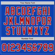Load image into Gallery viewer, Custom Thunder Blue Red-White Authentic Baseball Jersey

