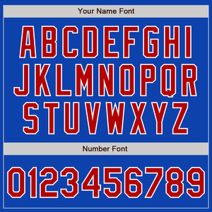 Custom Thunder Blue Red-White Authentic Baseball Jersey