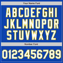 Load image into Gallery viewer, Custom Thunder Blue White-Yellow Authentic Baseball Jersey
