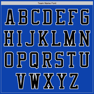 Custom Thunder Blue Black-White Authentic Baseball Jersey