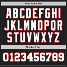 Load image into Gallery viewer, Custom Black White-Red Authentic Two Tone Baseball Jersey
