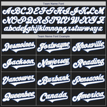 Load image into Gallery viewer, Custom Black White-Royal Authentic Two Tone Baseball Jersey
