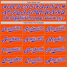Load image into Gallery viewer, Custom Orange Purple-White Authentic Two Tone Baseball Jersey

