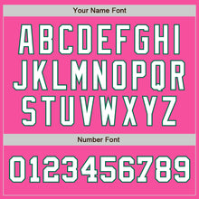 Load image into Gallery viewer, Custom Pink White-Kelly Green Authentic Two Tone Baseball Jersey
