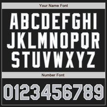 Load image into Gallery viewer, Custom Black Gray-White Authentic Two Tone Baseball Jersey
